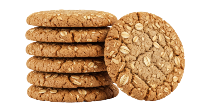 Isolated Oatmeal Cookies