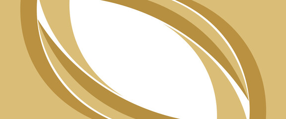 Vector gold line background curve element with white space for text and message design, overlapping layers, vector