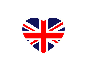 United Kingdom Flag Heart