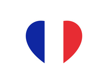 flag of france heart