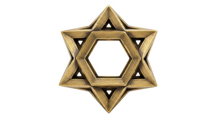 Isolated David's Star Ornament