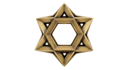 Isolated David's Star Ornament