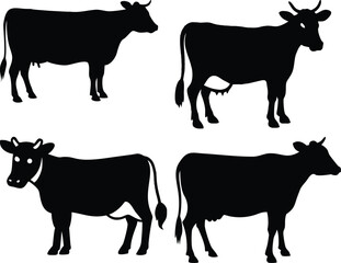 Cow Silhouette Vector