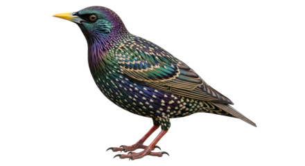 Isolated European starling