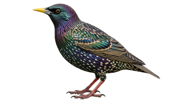 Isolated European starling