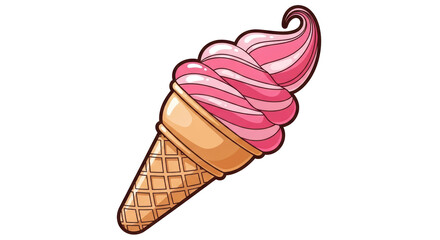 Isolated Ice Cream Cone