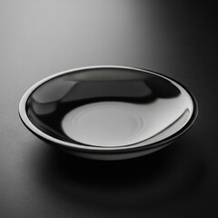 polished obsidian dish with smooth edges