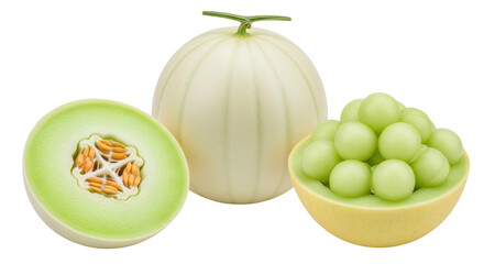 Isolated honeydew melon