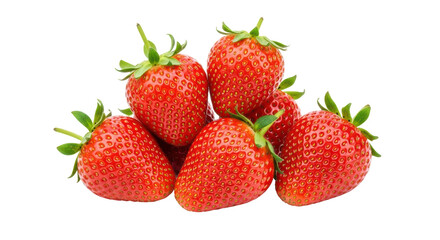 Isolated Strawberries Pile