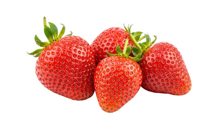 Isolated Pile of Strawberries