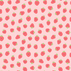 Vibrant strawberry field a delightful fruitful pattern
