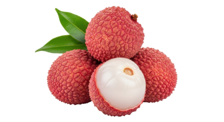 Isolated Lychees