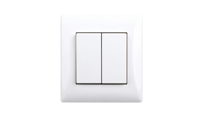 light switch on white background