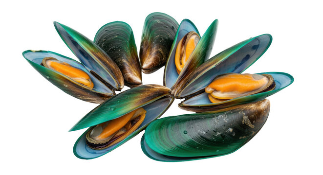 Isolated Green Mussel