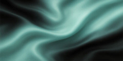 Green and purple silk satin fabric with smooth flowing wave texture and elegant luxury textile design background