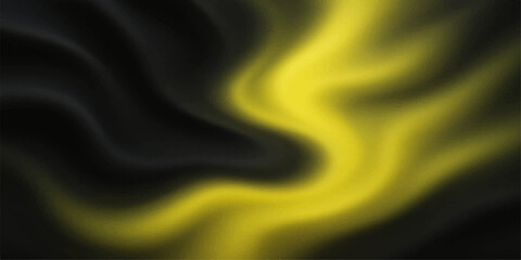 Silk satin fabric with smooth flowing blue and gold waves luxury texture background design