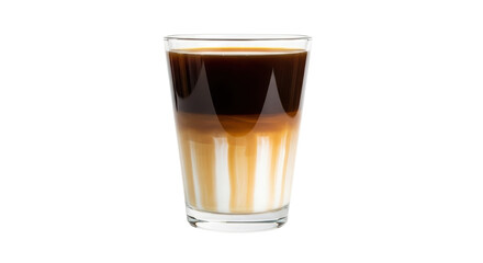 Isolated Layered Coffee Drink