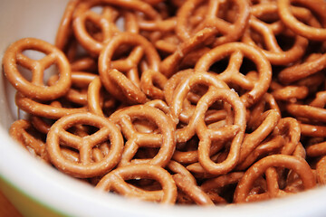 bowl of pretzels