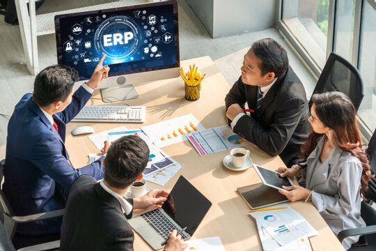 ERP enterprise resource planning software for modish business to plan the marketing strategy - Powered by Adobe