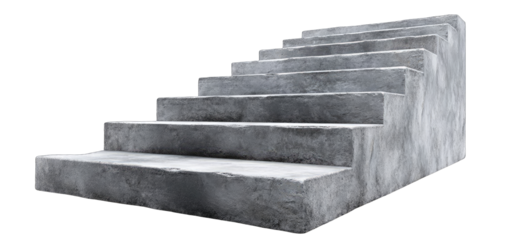Concrete stairs ascending