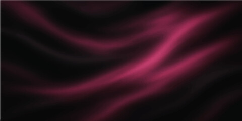 Dark red silk wave with abstract smooth folds and glowing motion texture