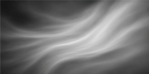 Silver monochrome abstract fabric folds with smooth flow texture