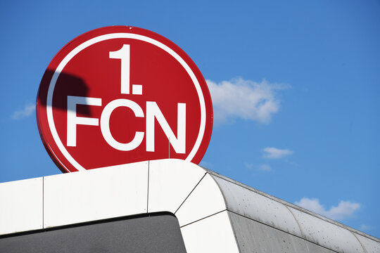 Nuremberg, Bavaria, Germany - July 4, 2025: Logo of german football club 1.FC N&uuml;rnberg in Nuremberg, Bavaria