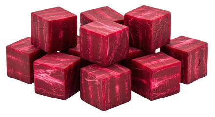 Isolated Beetroot Cubes