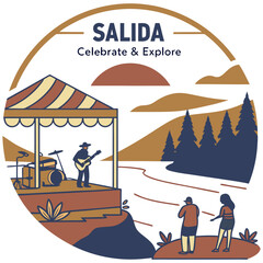 Obraz premium Salida – Celebrate & Explore