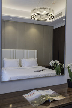 Inviting vacation rental apartment with fully furnished, contemporary interiors. Vacation rental collection or series.