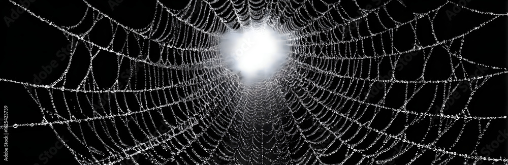 Canvas Prints spider web halloween element design. line art spider web