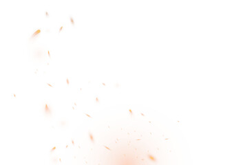 Fire spark overlay with smoke and flame. Grill heat glow in cloud isolated transparent PNG. Overlay effect of burn coal