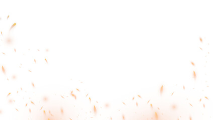 Fire spark overlay with smoke and flame. Grill heat glow in cloud isolated transparent PNG. Overlay effect of burn coal