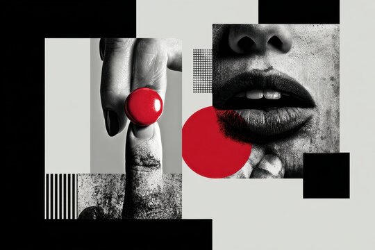 Hand holding red button ready to push it, symbol of decisive action and potential trigger for important decisions