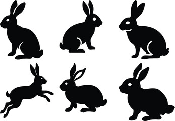 Rabbit Silhouette Vector