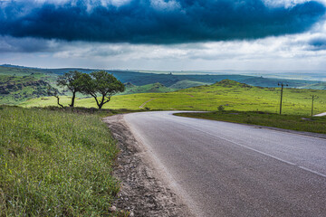 landscape of dhofar region of oman