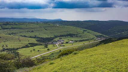 Naklejka premium landscape of dhofar region of oman