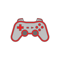Stylized Video Game Controller Illustration.
