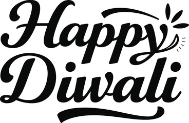 Happy Diwali typography design