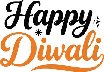 Happy Diwali typography design