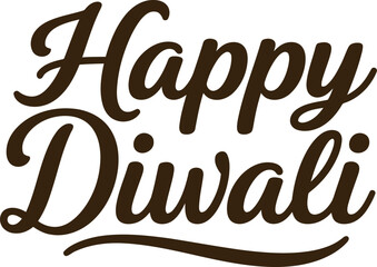 Happy Diwali typography design
