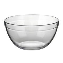Transparent Acrylic Outdoor Serving Bowls on Transparent Background