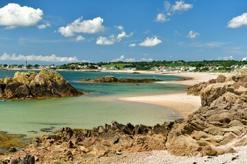 St.Clement's Bay, Jersey, U.K. Beautiful clear waters in the Summer.