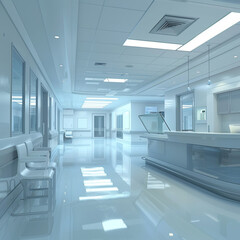 interior of modern building