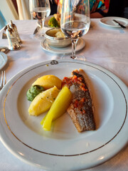 grilled salmon steak