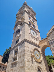 clock tower of the church of st john the baptist