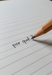 Notebook paper with pencils written by what?