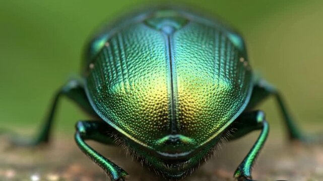 Stunning Macro Video of a Jewel Beetle with Iridescent Green and Gold Shell