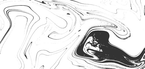 Monochrome marble vector texture. Abstract liquid wavy background. Black and white liquid texture.