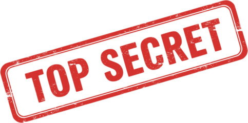 Top Secret red ink rubber stamp sign symbol grunge effect vector illustration design confidential case investigation tampon classified private secret information